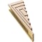 Ekena Millwork 5"W x 10"D x 30"H Thin Landon Rough Cedar Woodgrain TimberThane Corbel, Primed Tan CORUR05X10X30LANRCPR - alternate 2